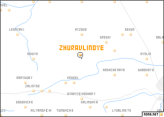 map of Zhuravlinoye