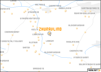 map of Zhuravlino