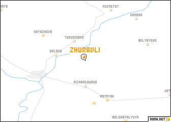 map of Zhuravli