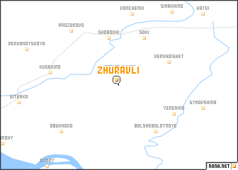 map of Zhuravli