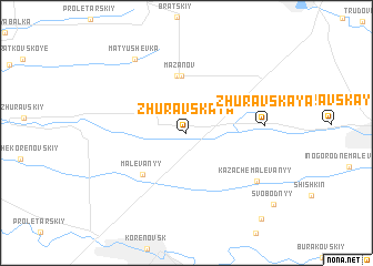 map of Zhuravskaya