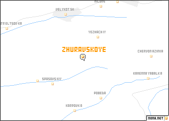 map of Zhuravskoye