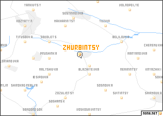 map of Zhurbintsy