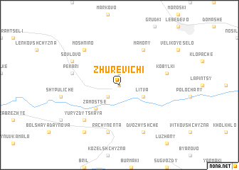 map of Zhurevichi