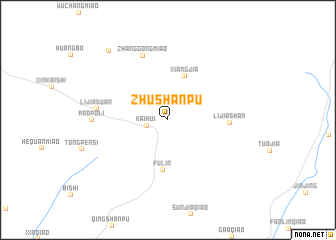 map of Zhushanpu