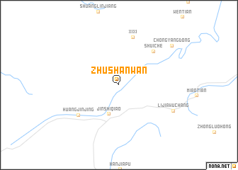 map of Zhushanwan