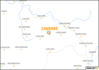 map of Zhushan