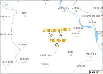 map of Zhushan