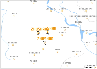 map of Zhushan