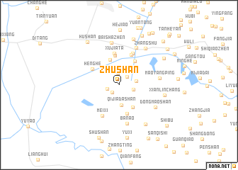 map of Zhushan