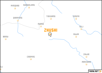 map of Zhushi