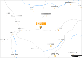 map of Zhushi