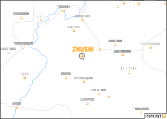 map of Zhushi