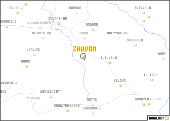 map of Zhuvam