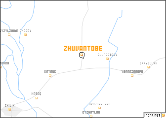 map of Zhuvantobe