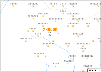 map of Zhuwan