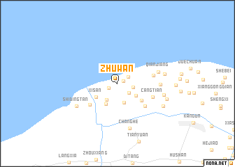 map of Zhuwan