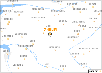 map of Zhuwei