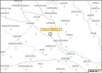 map of Zhuxiangzi