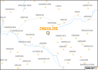 map of Zhuxiling