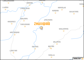 map of Zhuxiqiao