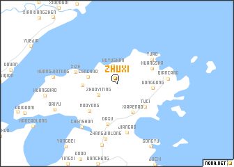 map of Zhuxi