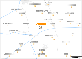 map of Zhuxu