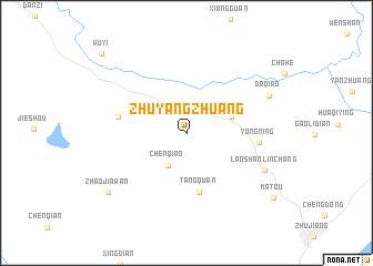 map of Zhuyangzhuang