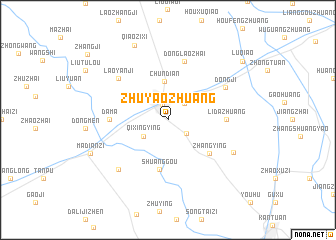 map of Zhuyaozhuang