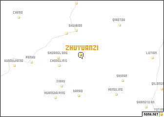 map of Zhuyuanzi
