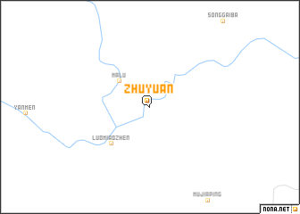 map of Zhuyuan