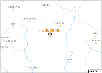 map of Zhuyuan