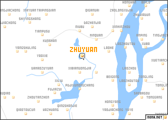 map of Zhuyuan