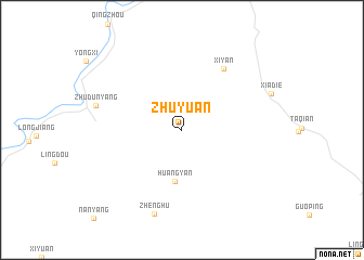 map of Zhuyuan