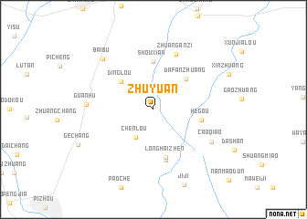 map of Zhuyuan