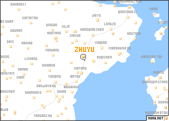 map of Zhuyu