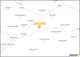 map of Zhuzhai