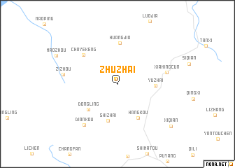 map of Zhuzhai