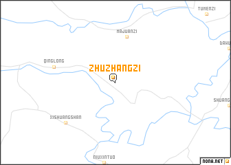 map of Zhuzhangzi