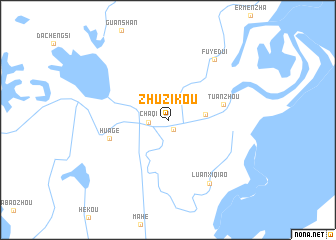 map of Zhuzikou