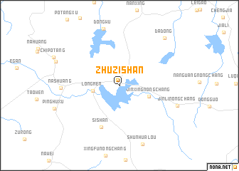 map of Zhuzishan