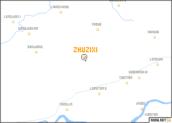 map of Zhuzixi