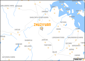 map of Zhuziyuan