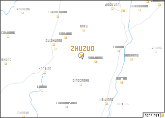 map of Zhuzuo