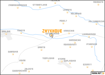map of Zhykhove