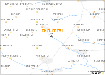 map of Zhylyntsi