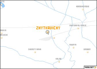 map of Zhytkavichy