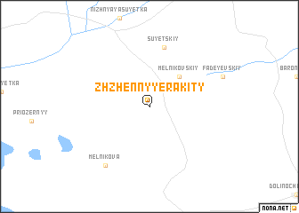 map of Zhzhënnyye Rakity