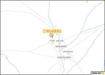 map of Zīādābād