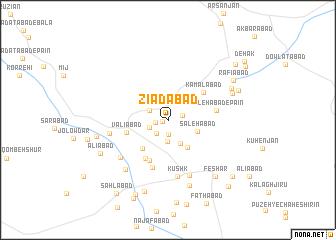 map of Zīādābād